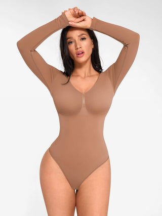 Long Sleeve Thong Bodysuit - Dyversa.nl