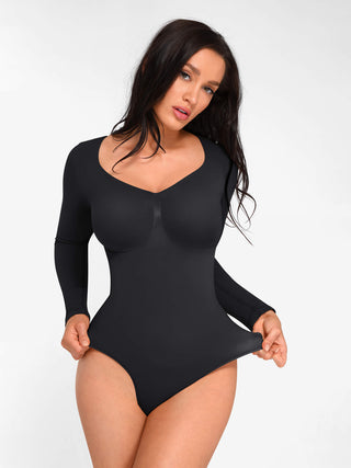 Long Sleeve Thong Bodysuit - Dyversa.nl