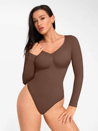 Long Sleeve Thong Bodysuit - Dyversa.nl