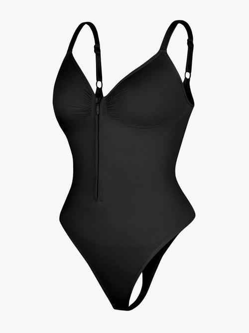 Seamless Shaping Zipper Bodysuit