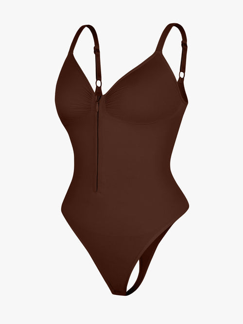 Seamless Shaping Zipper Bodysuit