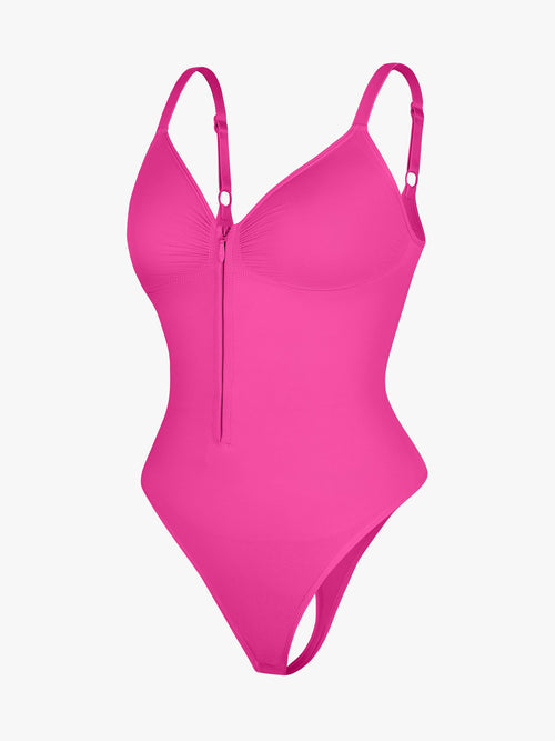 Seamless Shaping Zipper Bodysuit