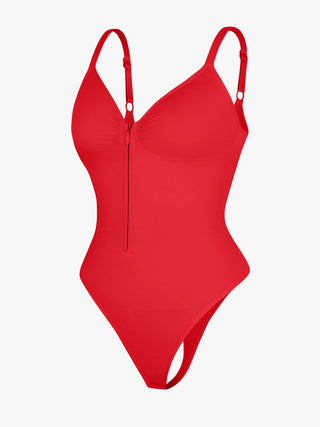 Seamless Shaping Zipper Bodysuit