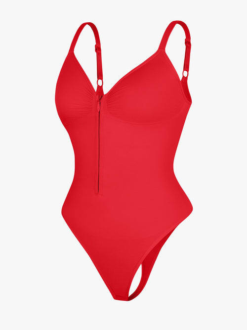 Seamless Shaping Zipper Bodysuit
