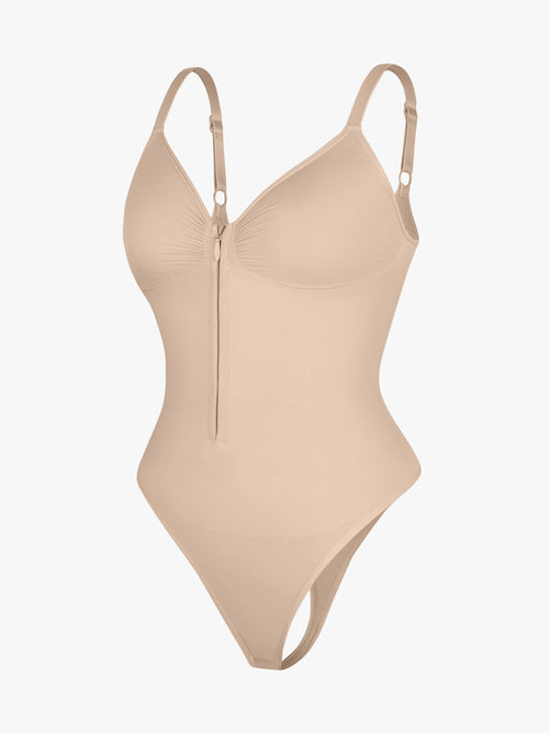 Seamless Shaping Zipper Bodysuit