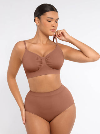 Dyversa Seamless Bra & Mid Waist Shaping Slip Set