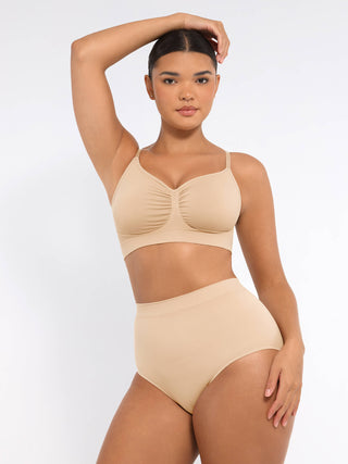 Dyversa Seamless Bra & Mid Waist Shaping Slip Set