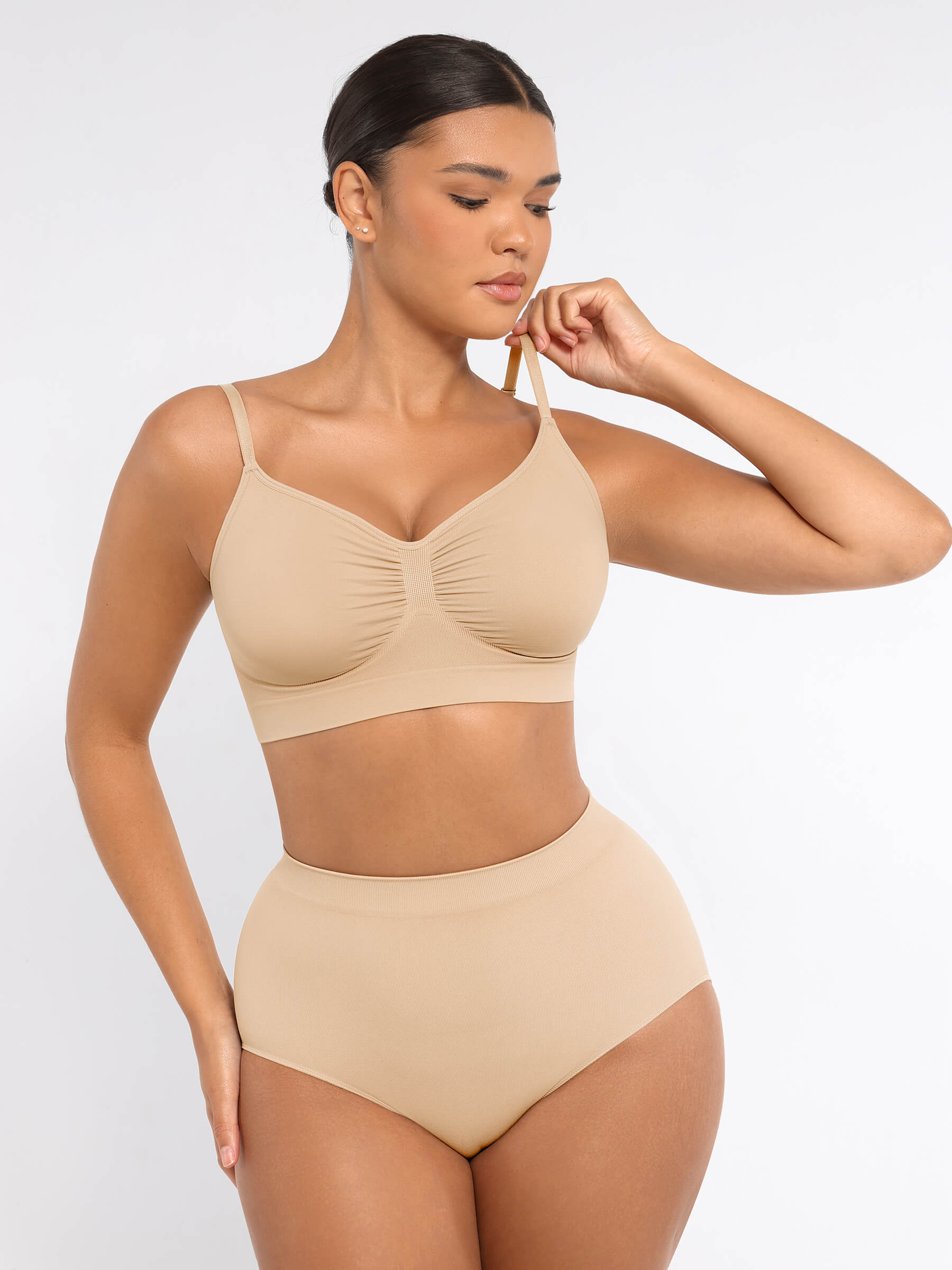 Dyversa Seamless Bra & Mid Waist Shaping Slip Set