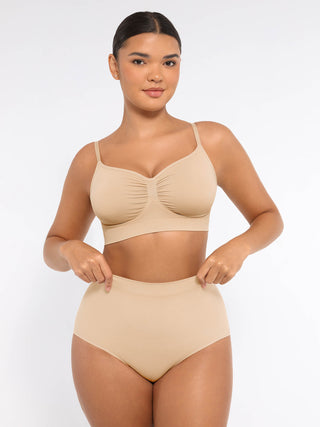 Dyversa Seamless Bra & Mid Waist Shaping Slip Set