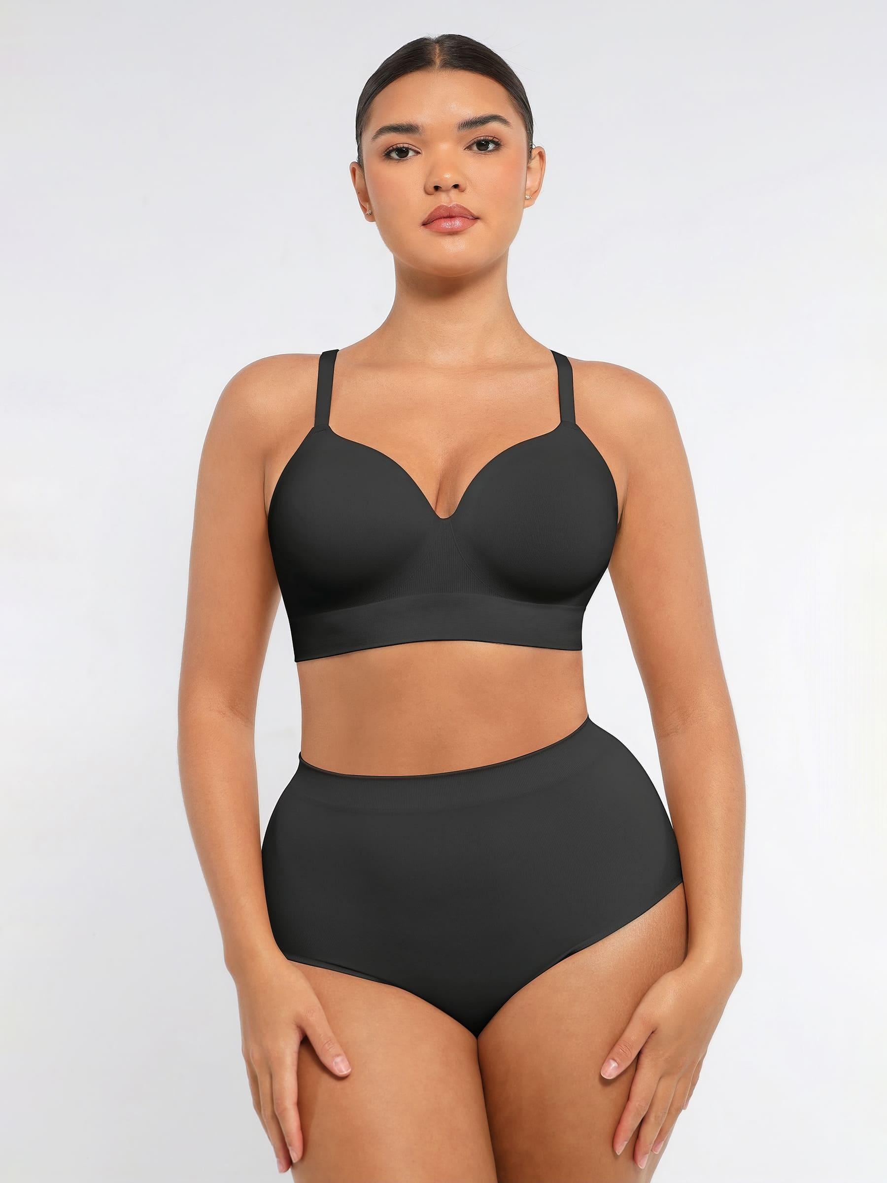 Dyversa Seamless Push-Up Bra & Mid Waist Shaping Slip Set