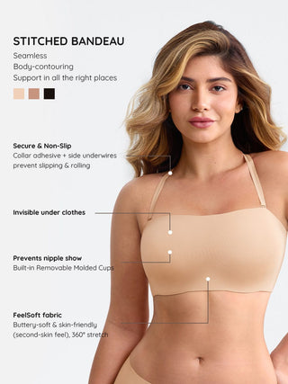 Stitched Bandeau Bra