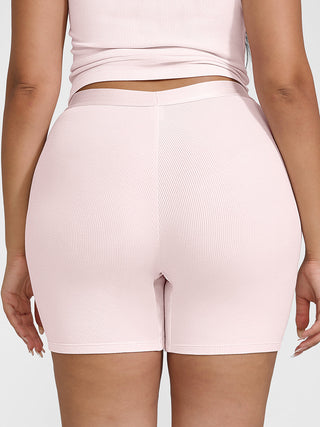 Cotton Ribbed Shorts