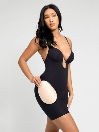 Plunge Bodysuit met Verwijderbare Pads - Dyversa.nl