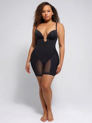Plunge Bodysuit met Verwijderbare Pads - Dyversa.nl