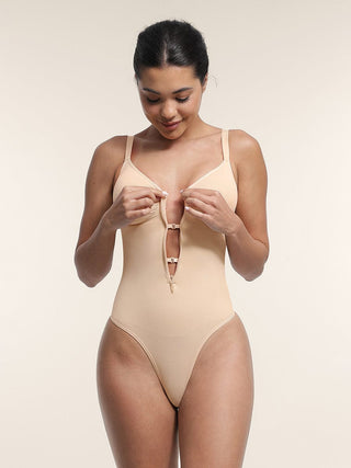 Seamless Shaping Zipper Bodysuit