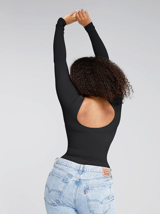 Long Sleeve Full Neck Bodysuit - Dyversa.nl