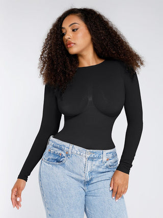 Long Sleeve Full Neck Bodysuit - Dyversa.nl