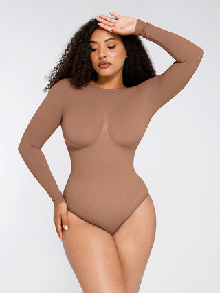 Long Sleeve Full Neck Bodysuit - Dyversa.nl