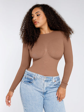Long Sleeve Full Neck Bodysuit - Dyversa.nl