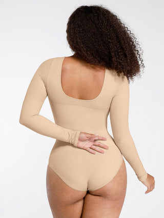 Long Sleeve Full Neck Bodysuit - Dyversa.nl
