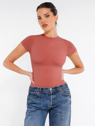 Short Sleeve Shaping Bodysuit - Dyversa.nl