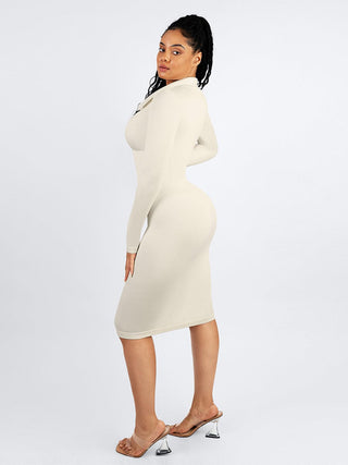 Dyversa Retro Long Sleeve Dress
