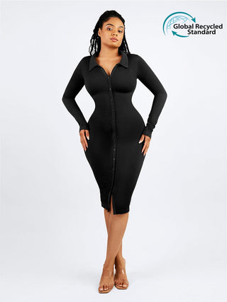 Dyversa Retro Long Sleeve Dress