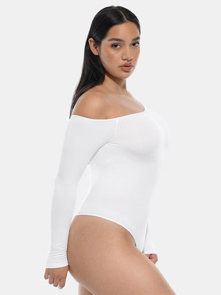 Long Sleeve Open Shoulder Bodysuit