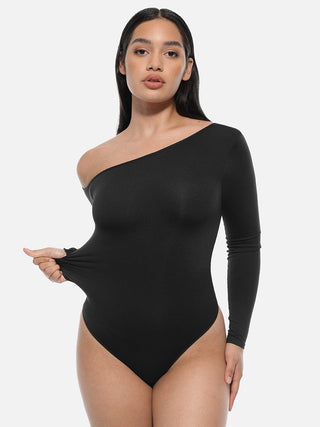 Long Sleeve Open Shoulder Bodysuit