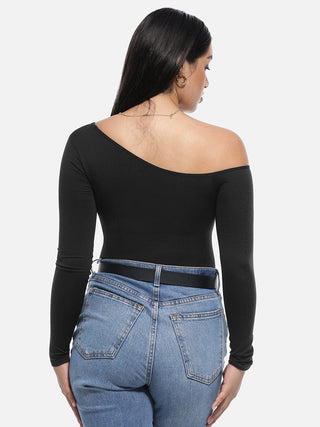 Long Sleeve Open Shoulder Bodysuit