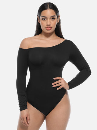 Long Sleeve Open Shoulder Bodysuit
