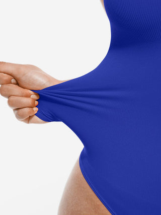 Crossover Halter Thong Bodysuit