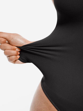 Crossover Halter Thong Bodysuit