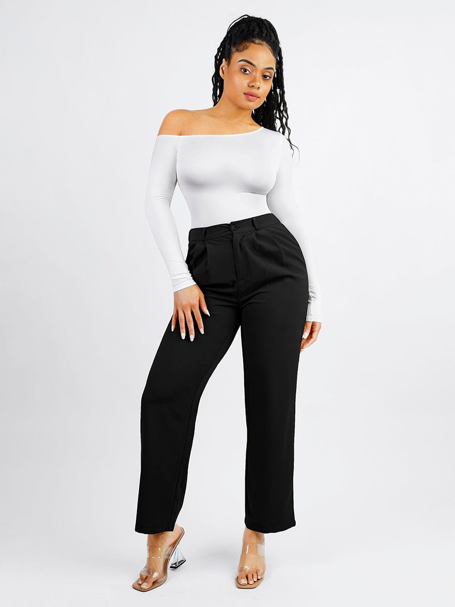 Long Sleeve Open Shoulder Bodysuit