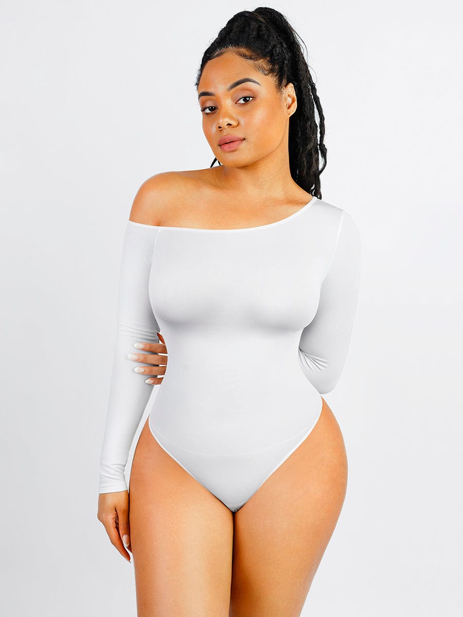 Long Sleeve Open Shoulder Bodysuit