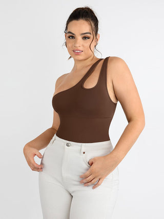 One Shoulder Bodysuit - Dyversa.nl