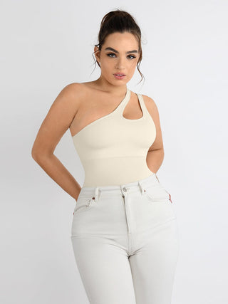 One Shoulder Bodysuit - Dyversa.nl